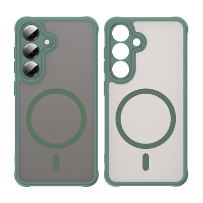 MagSafe-deksel for Samsung Galaxy S24+ S926, Techsuit, HaloFrost II, Grønn