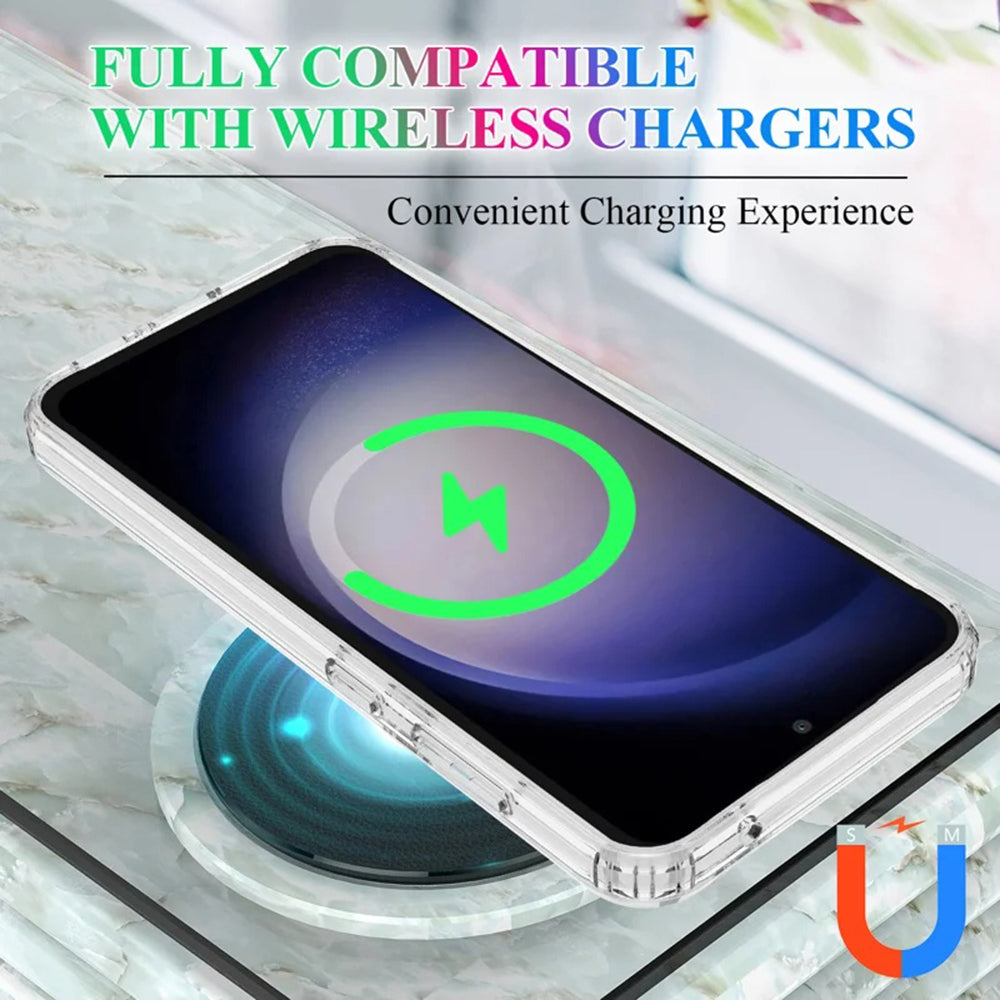 MagSafe-deksel for Samsung Galaxy S24+ S926, Techsuit, Pro, Transparent