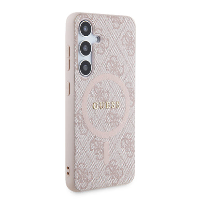 MagSafe-deksel for Samsung Galaxy S24 S921, Guess, 4G Collection, Rosa