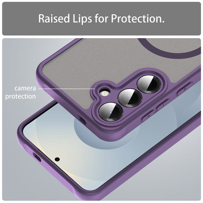 MagSafe-deksel for Samsung Galaxy S24 S921, Techsuit, HaloFrost II, Lilla