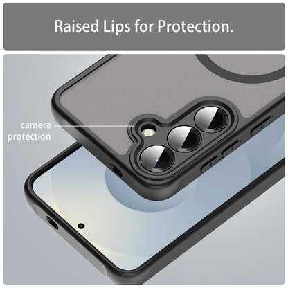 MagSafe-deksel for Samsung Galaxy S24 S921, Techsuit, HaloFrost II, Svart