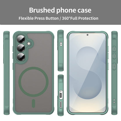 MagSafe-deksel for Samsung Galaxy S24 S921, Techsuit, HaloFrost II, Grønn