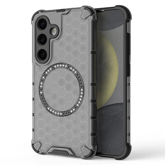 MagSafe-deksel for Samsung Galaxy S24 S921, Techsuit, HoneyComb Shield, svart