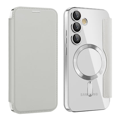 MagSafe-deksel for Samsung Galaxy S24 S921, Techsuit, SmartMag Book, Grå