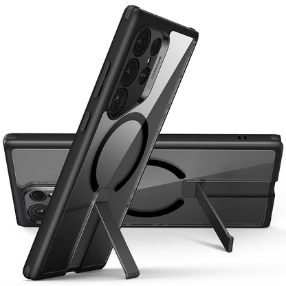 MagSafe-deksel for Samsung Galaxy S24 Ultra S928, ESR, Boost Flickstand, Gjennomsiktig Svart