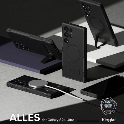 MagSafe-deksel for Samsung Galaxy S24 Ultra S928, Ringke, Alles, svart