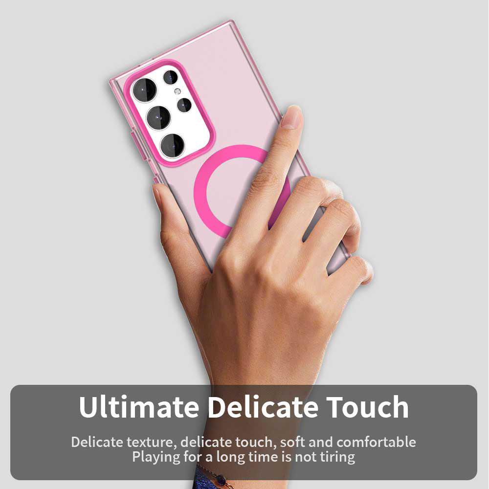 MagSafe-deksel for Samsung Galaxy S24 Ultra S928, Techsuit, CandyCase, Rosa