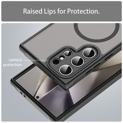 MagSafe-deksel for Samsung Galaxy S24 Ultra S928, Techsuit, HaloFrost II, Svart
