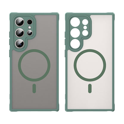 MagSafe-deksel for Samsung Galaxy S24 Ultra S928, Techsuit, HaloFrost II, Grønn