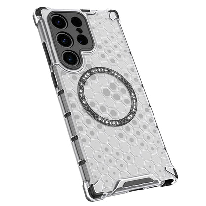 MagSafe-deksel for Samsung Galaxy S24 Ultra S928, Techsuit, HoneyComb Shield, Svart