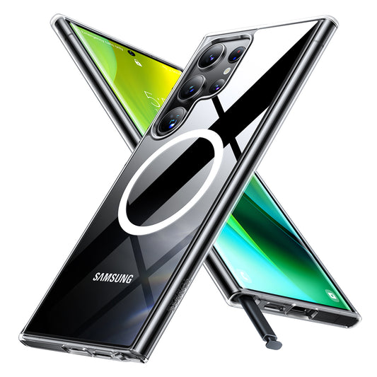 MagSafe-deksel for Samsung Galaxy S24 Ultra S928, Torras, Diamond, Gjennomsiktig