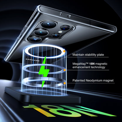 MagSafe-deksel for Samsung Galaxy S24 Ultra S928, Torras, Diamond, Gjennomsiktig