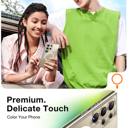 MagSafe-deksel for Samsung Galaxy S24 Ultra S928, Torras, Diamond, Gjennomsiktig