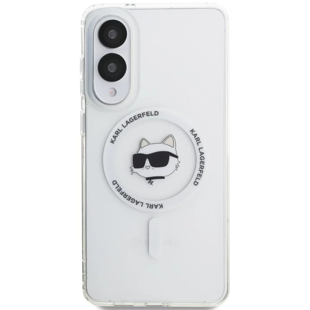 MagSafe-deksel for Samsung Galaxy S25 Edge S937, Karl Lagerfeld, IML Choupette's Head, Hvit