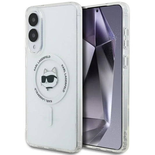 MagSafe-deksel for Samsung Galaxy S25 Edge S937, Karl Lagerfeld, IML Choupette's Head, Hvit