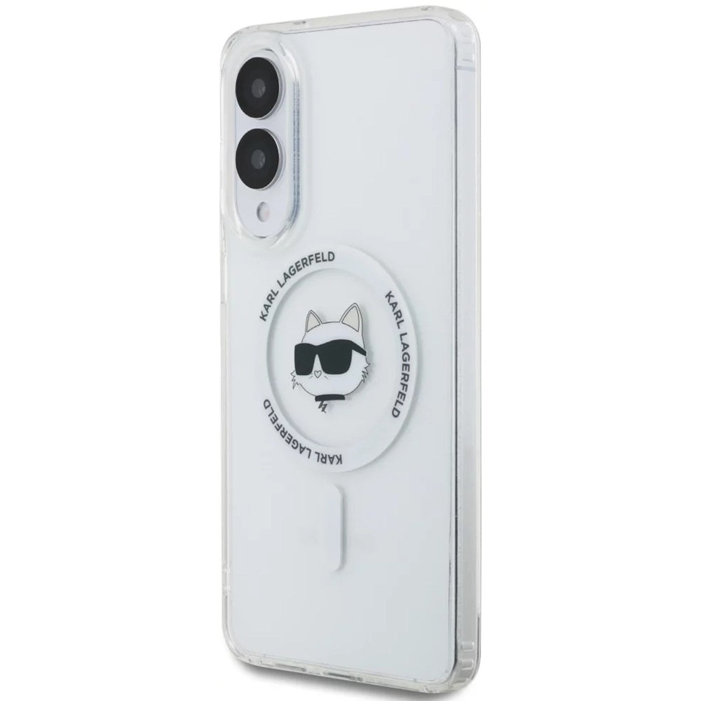 MagSafe-deksel for Samsung Galaxy S25 Edge S937, Karl Lagerfeld, IML Choupette's Head, Hvit