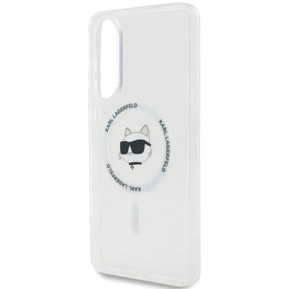 MagSafe-deksel for Samsung Galaxy S25 Edge S937, Karl Lagerfeld, IML Choupette's Head, Hvit