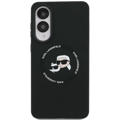 MagSafe-deksel for Samsung Galaxy S25 Edge S937, Karl Lagerfeld, Silicone Double Heads, Svart