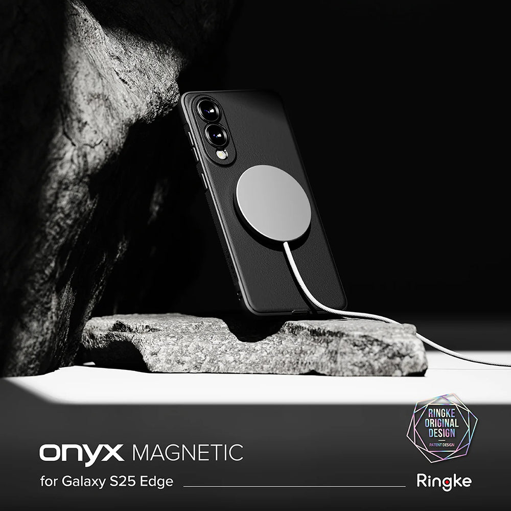 MagSafe-deksel for Samsung Galaxy S25 Edge S937, Ringke, Onyx, svart