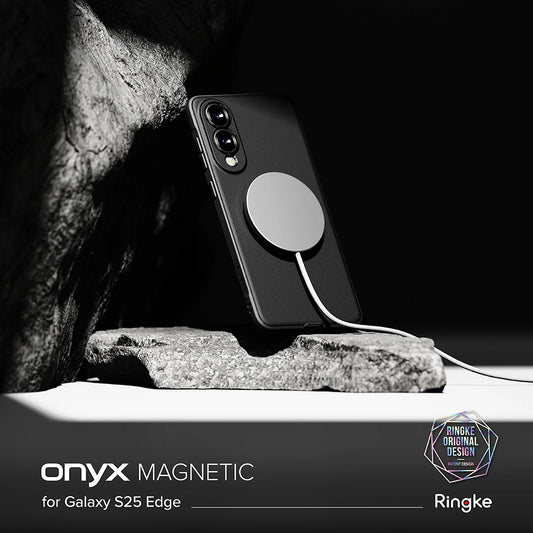 MagSafe-deksel for Samsung Galaxy S25 Edge S937, Ringke, Onyx, svart