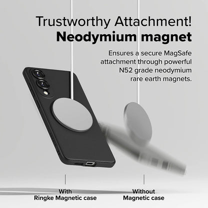 MagSafe-deksel for Samsung Galaxy S25 Edge S937, Ringke, Onyx, svart
