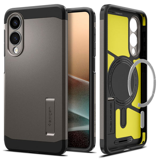 MagSafe-deksel for Samsung Galaxy S25 Edge S937, Spigen, Tough Armor, Grå ACS09423