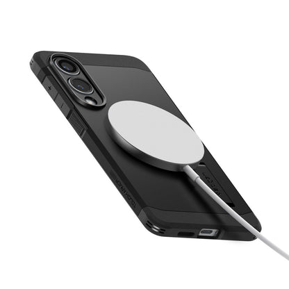 MagSafe-deksel for Samsung Galaxy S25 Edge S937, Spigen, Tough Armor, Svart ACS09422
