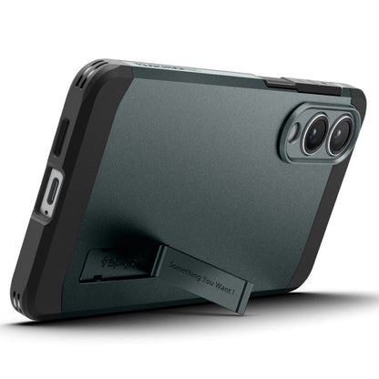 MagSafe-deksel for Samsung Galaxy S25 Edge S937, Spigen, Tough Armor, Grønn ACS09424