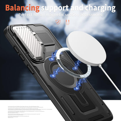 MagSafe-deksel for Samsung Galaxy S25 Edge S937, Techsuit, CamVault, Svart
