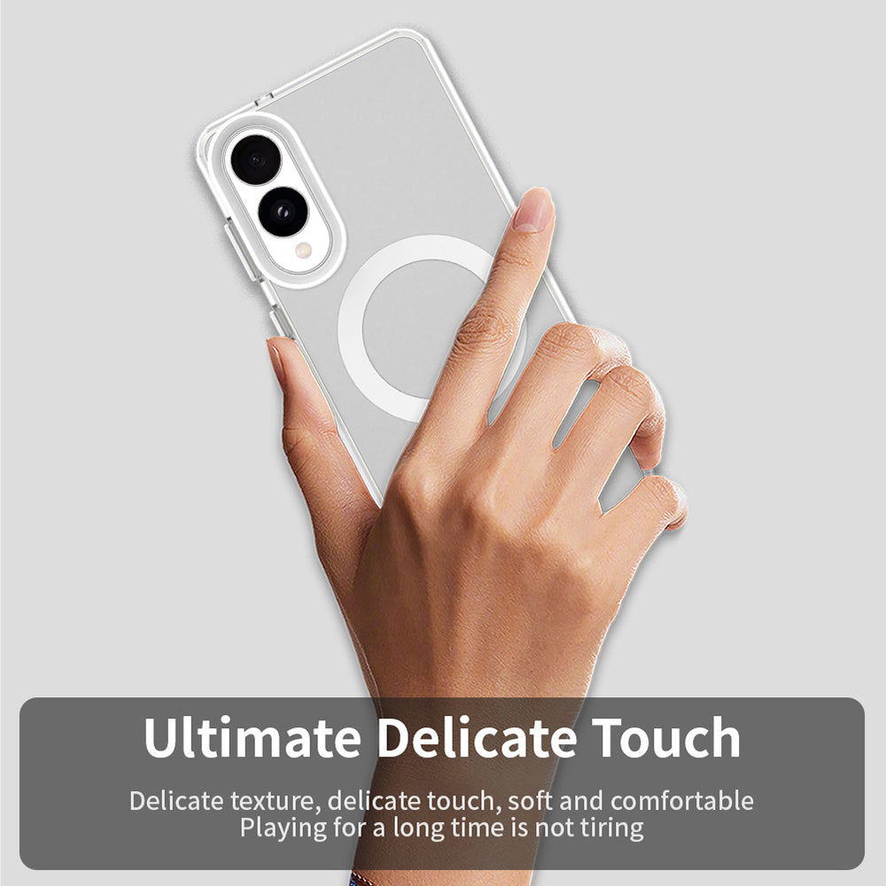 MagSafe-deksel for Samsung Galaxy S25 Edge S937, Techsuit, CandyCase, Hvit