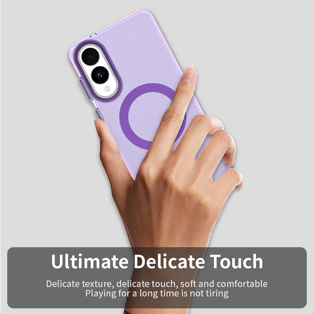 MagSafe-deksel for Samsung Galaxy S25 Edge S937, Techsuit, CandyCase, Lilla