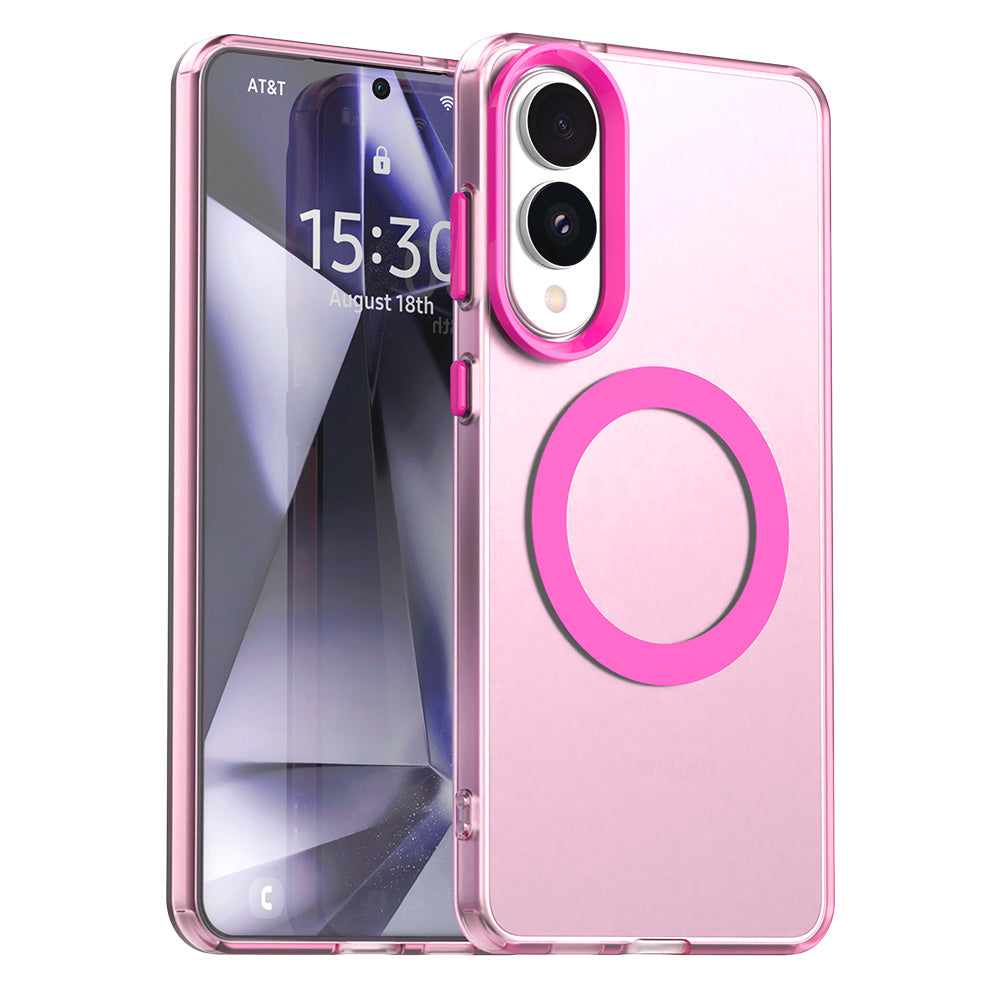 MagSafe-deksel for Samsung Galaxy S25 Edge S937, Techsuit, CandyCase, Rosa