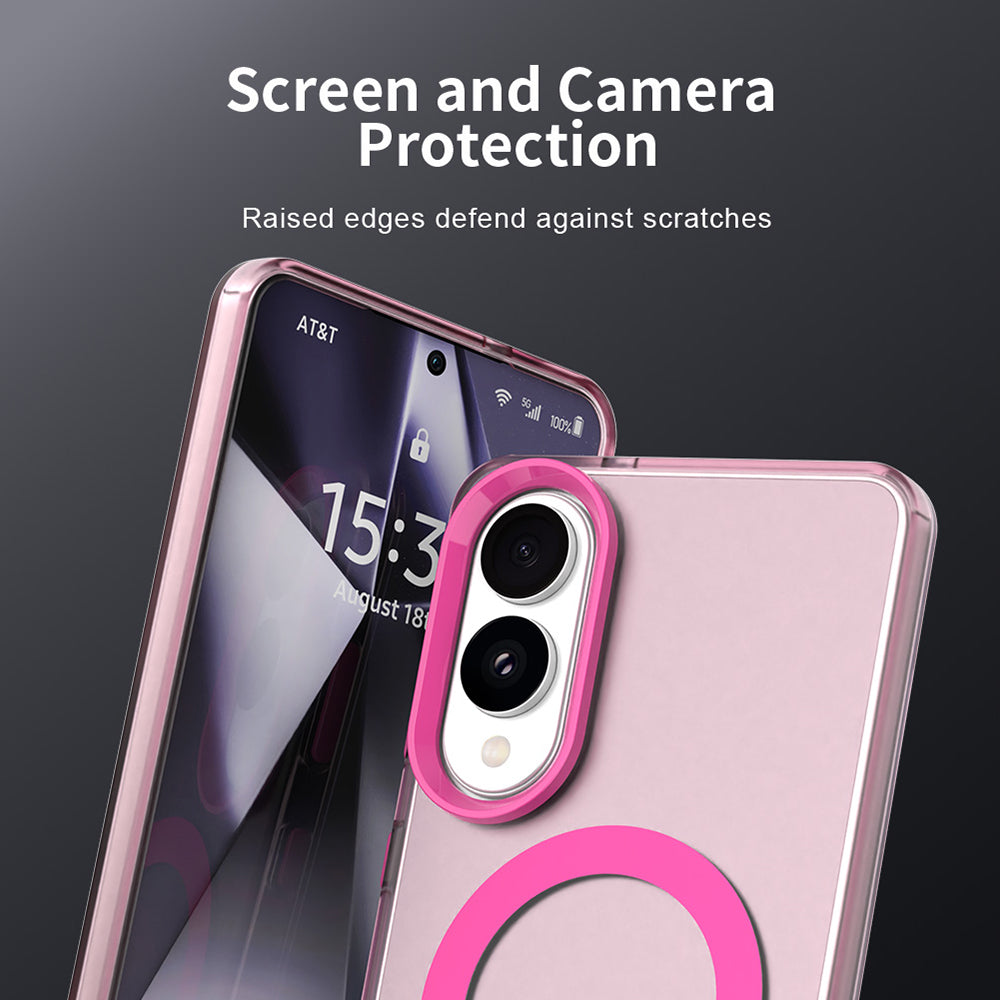 MagSafe-deksel for Samsung Galaxy S25 Edge S937, Techsuit, CandyCase, Rosa
