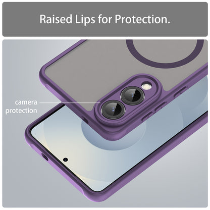 MagSafe-deksel for Samsung Galaxy S25 Edge S937, Techsuit, HaloFrost II, Lilla