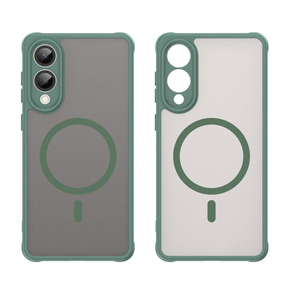 MagSafe-deksel for Samsung Galaxy S25 Edge S937, Techsuit, HaloFrost II, Grønn