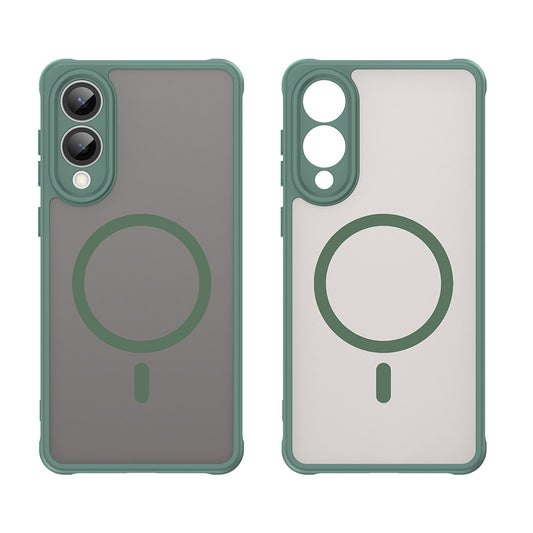 MagSafe-deksel for Samsung Galaxy S25 Edge S937, Techsuit, HaloFrost II, Grønn