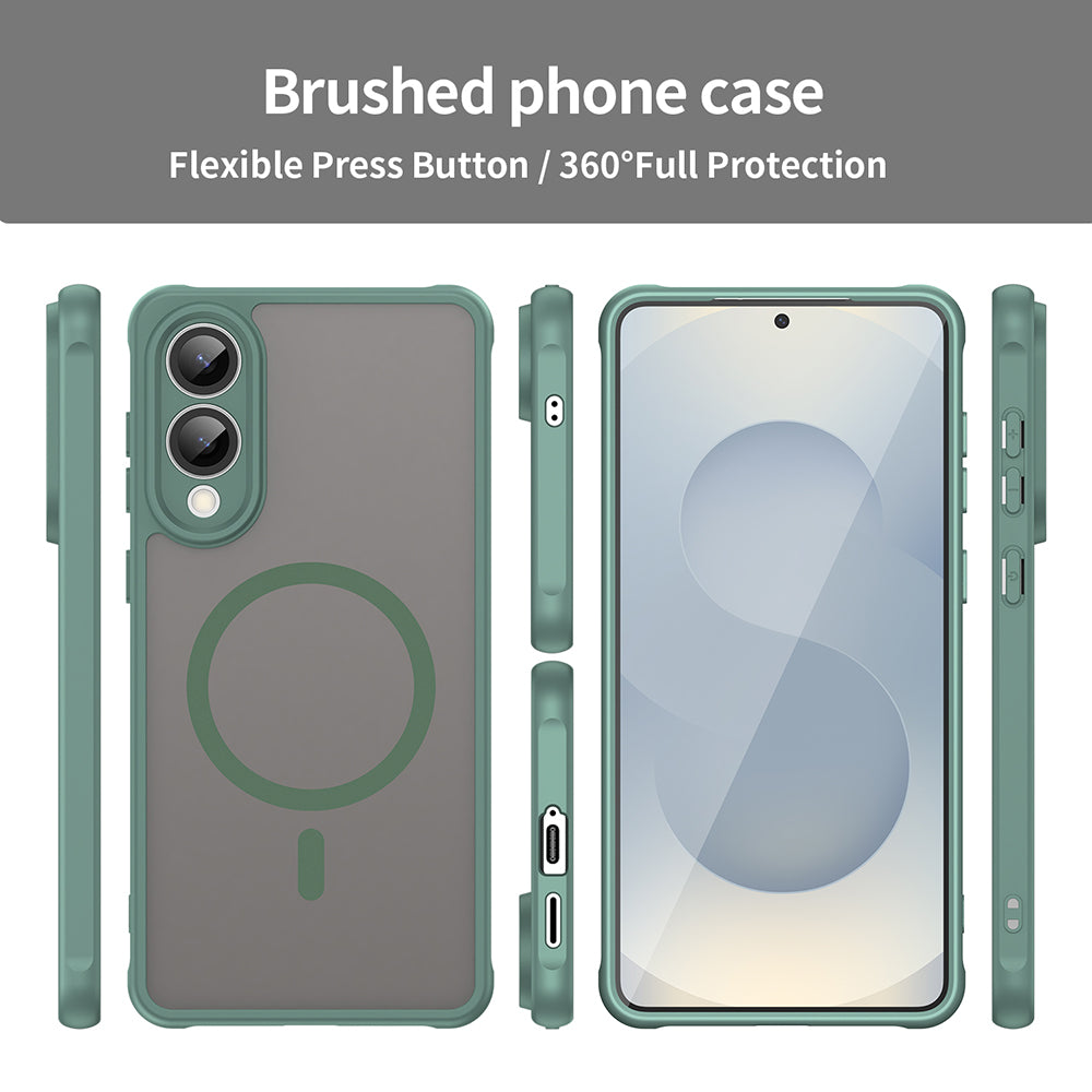 MagSafe-deksel for Samsung Galaxy S25 Edge S937, Techsuit, HaloFrost II, Grønn