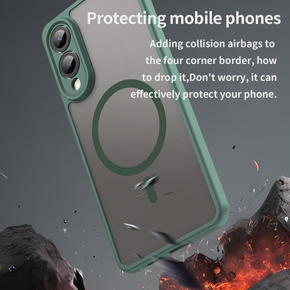 MagSafe-deksel for Samsung Galaxy S25 Edge S937, Techsuit, HaloFrost II, Grønn