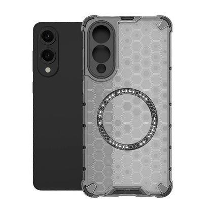 MagSafe-deksel for Samsung Galaxy S25 Edge S937, Techsuit, HoneyComb Shield, svart