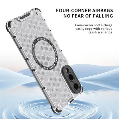 MagSafe-deksel for Samsung Galaxy S25 Edge S937, Techsuit, HoneyComb Shield, svart