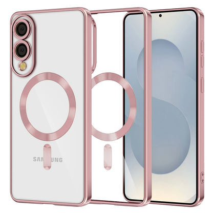 MagSafe-deksel for Samsung Galaxy S25 Edge S937, Techsuit, Luxury Crystal, Rosa