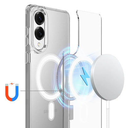 MagSafe-deksel for Samsung Galaxy S25 Edge S937, Techsuit, Pro, Transparent