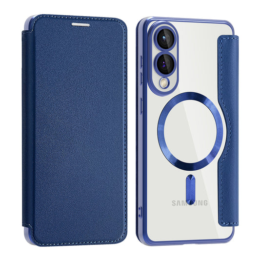 MagSafe-deksel for Samsung Galaxy S25 Edge S937, Techsuit, SmartMag Book, Blå