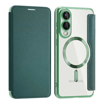 MagSafe-deksel for Samsung Galaxy S25 Edge S937, Techsuit, SmartMag Book, Grønn