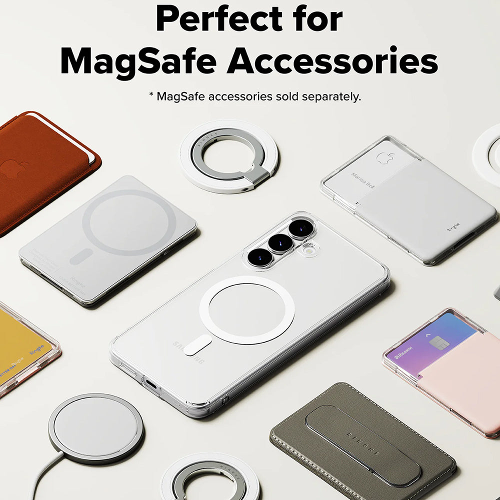 MagSafe-deksel for Samsung Galaxy S25 FE, Ringke, Fusion, Transparent