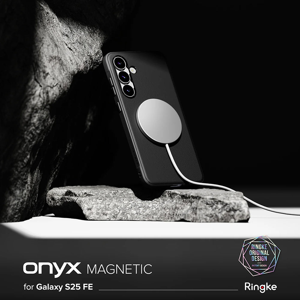 MagSafe-deksel for Samsung Galaxy S25 FE, Ringke, Onyx, svart
