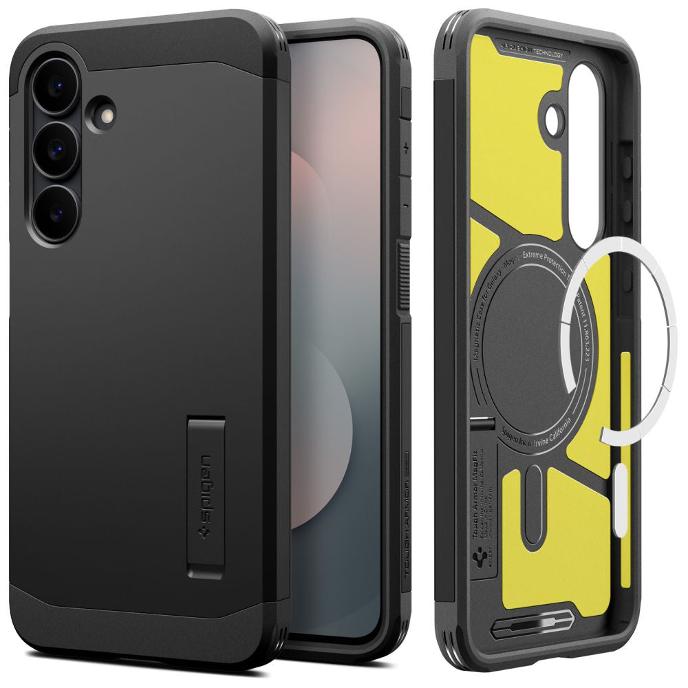 MagSafe-deksel for Samsung Galaxy S25 FE, Spigen, Tough Armor, Svart