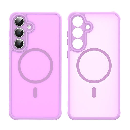 MagSafe-deksel for Samsung Galaxy S25 FE, Techsuit, HaloFrost II, Rosa