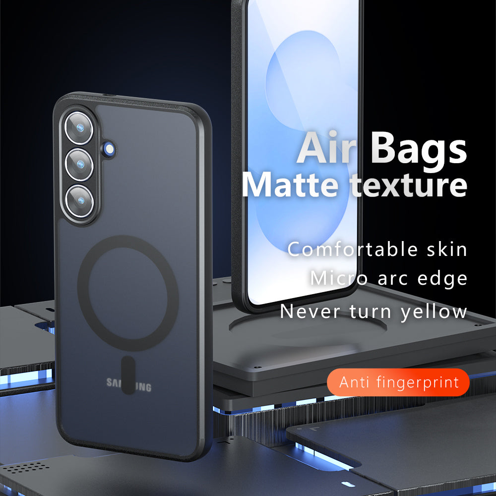 MagSafe-deksel for Samsung Galaxy S25 FE, Techsuit, PureFrost, Satinert Svart