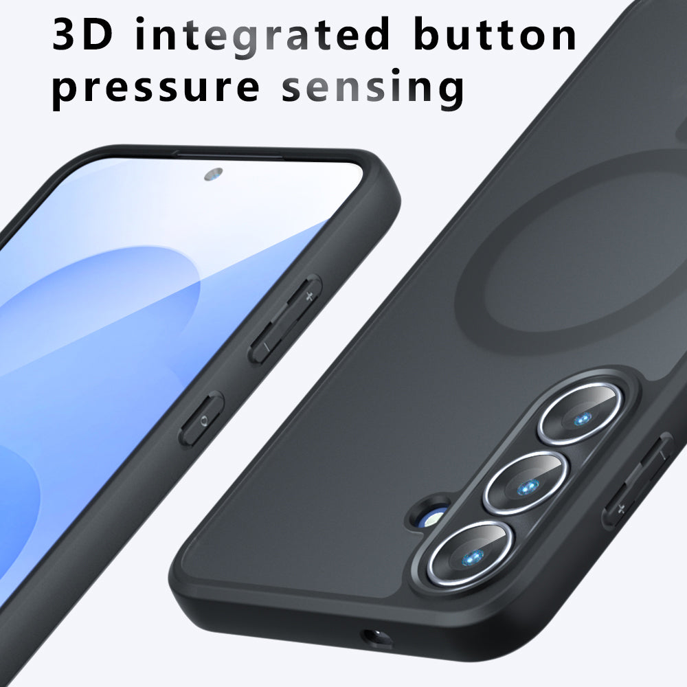 MagSafe-deksel for Samsung Galaxy S25 FE, Techsuit, PureFrost, Satinert Svart